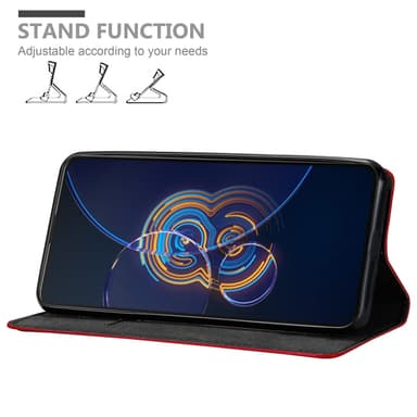 Asus ZenFone 8 FLIP Skal Fodral Case (Röd)