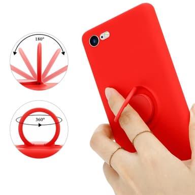 Skal iPhone 7 / 7S / 8 / SE 2020 Fodral Case (Röd)