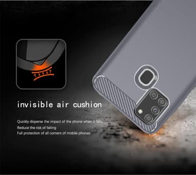 Samsung Galaxy A21s Skal Fodral Case (Grå)