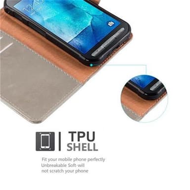 Samsung Galaxy XCover 3 Plånboksfodral Skal (Brun)