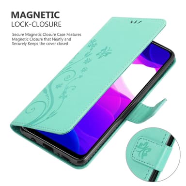 Xiaomi Mi 10 LITE Plånboksfodral Skal (Turkos)