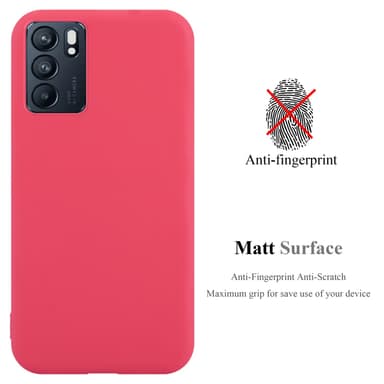 Skal Oppo Reno6 5G Fodral Case (Röd)