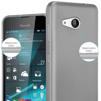 Skal Nokia Lumia 550 Fodral Case (Grå)
