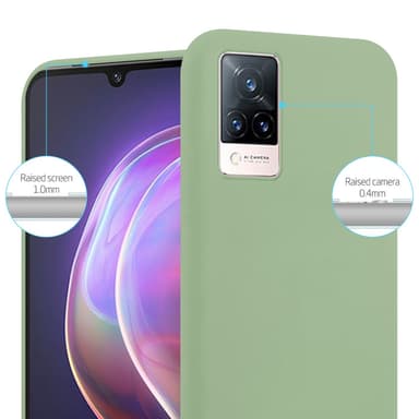 Skal Vivo V21 4G / 5G Fodral Case (Grön)