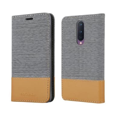OnePlus 8 Plånboksfodral Skal (Grå)