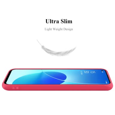 Skal Oppo Reno6 5G Fodral Case (Röd)