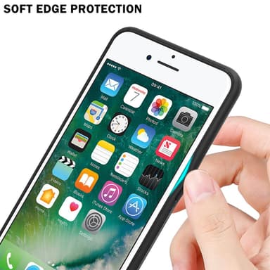 iPhone 7 / 7S / 8 / SE 2020 Skal Fodral Case (Svart)
