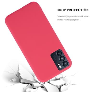Skal Oppo Reno6 5G Fodral Case (Röd)