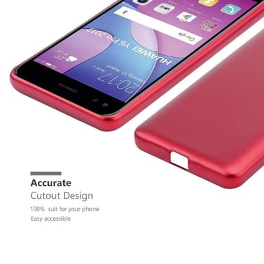 Skal Huawei Y6 PRO 2017 Fodral Case (Röd)