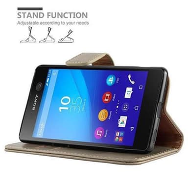 Sony Xperia M5 Plånboksfodral Skal (Brun)