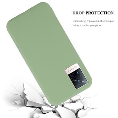 Skal Vivo V21 4G / 5G Fodral Case (Grön)