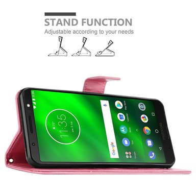Motorola MOTO G6 PLUS Plånboksfodral Skal (Rosa)