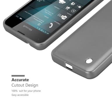 Skal Nokia Lumia 550 Fodral Case (Grå)