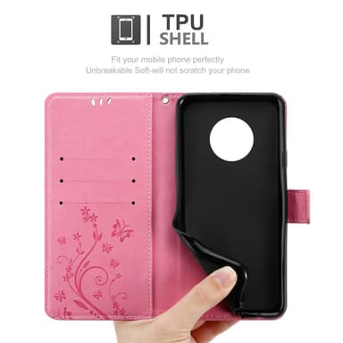 Motorola MOTO G6 PLUS Plånboksfodral Skal (Rosa)