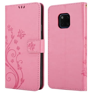 Huawei MATE 20 PRO Plånboksfodral Skal (Rosa)