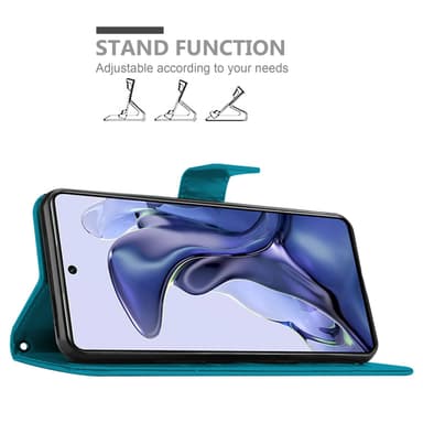 Xiaomi 11T / 11T PRO Plånboksfodral Skal (Blå)
