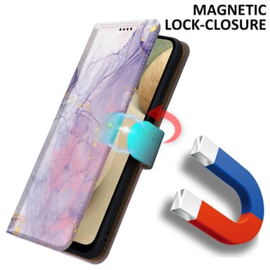 Samsung Galaxy A12 / M12 Plånboksfodral Skal (Lila)
