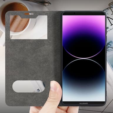 Huawei MATE 10 PRO Plånboksfodral Skal (Svart)