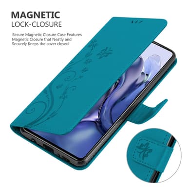 Xiaomi 11T / 11T PRO Plånboksfodral Skal (Blå)