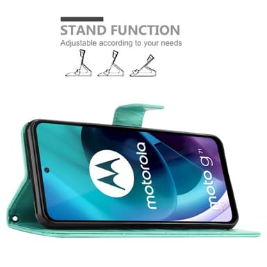 Motorola MOTO G71 5G Plånboksfodral Skal (Turkos)