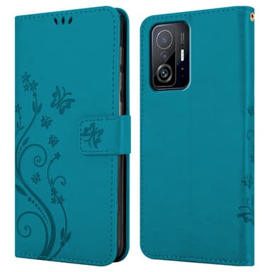 Xiaomi 11T / 11T PRO Plånboksfodral Skal (Blå)