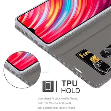 Xiaomi RedMi NOTE 8 PRO Plånboksfodral Skal (Grå)