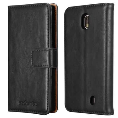 Nokia 1 2018 Plånboksfodral Skal (Svart)