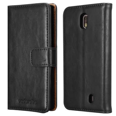 Nokia 1 2018 Plånboksfodral Skal (Svart)