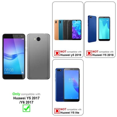 Huawei Y5 2017 / Y6 2017 Plånboksfodral Skal (Grön)