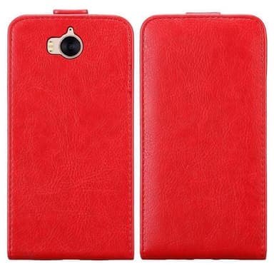 Huawei Y5 2017 / Y6 2017 Flipfodral Skal (Röd)