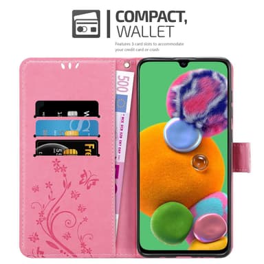 Samsung Galaxy A90 5G Plånboksfodral Skal (Rosa)