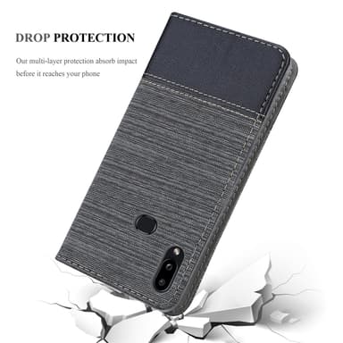 Samsung Galaxy A10s / M01s Plånboksfodral Skal (Grå)