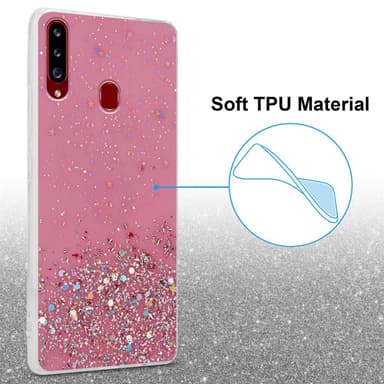 Samsung Galaxy A20s Skal Fodral Case (Rose)