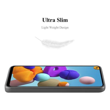 Skal Samsung Galaxy A21s Fodral Case (Grå)