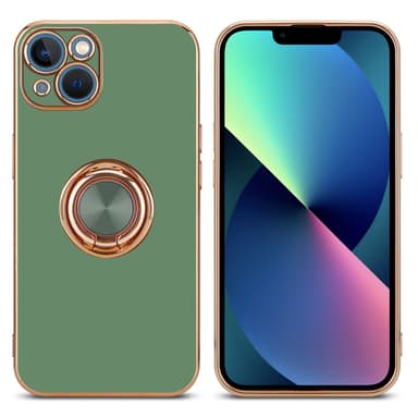 iPhone 14 Skal Fodral Case (Grön)
