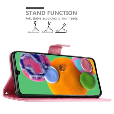 Samsung Galaxy A90 5G Plånboksfodral Skal (Rosa)