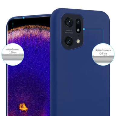 Skal Oppo FIND X5 PRO Fodral Case (Blå)