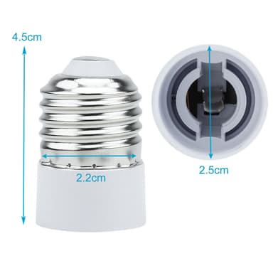 Lampadapter för omformatering 4x Set (GU10 till E14)