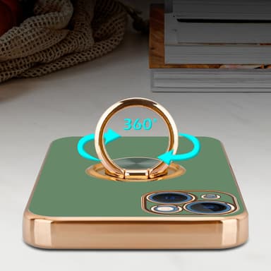 iPhone 14 Skal Fodral Case (Grön)