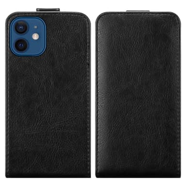 iPhone 12 / 12 PRO Flipfodral Skal (Svart)