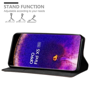 Oppo FIND X5 Skal Fodral Case (Brun)