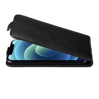 iPhone 12 / 12 PRO Flipfodral Skal (Svart)