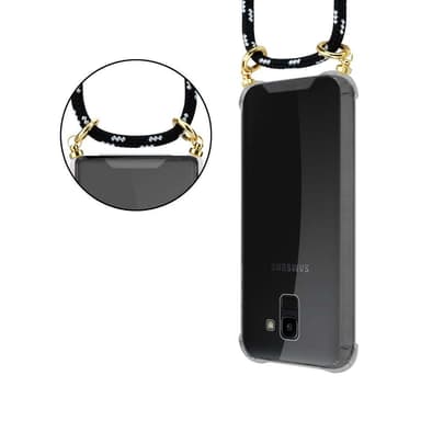 Samsung Galaxy J6 2018 Skal Fodral Kedja (Svart)