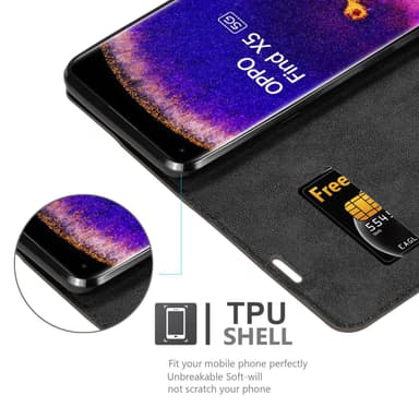 Oppo FIND X5 Skal Fodral Case (Brun)