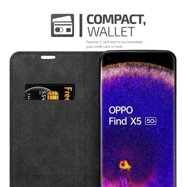 Oppo FIND X5 Skal Fodral Case (Brun)