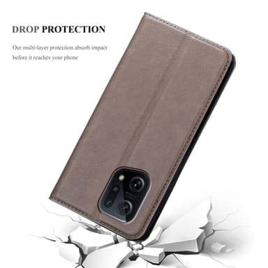 Oppo FIND X5 Skal Fodral Case (Brun)