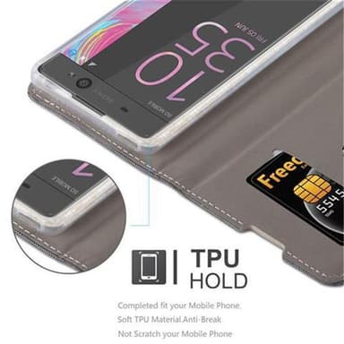 Sony Xperia XA Plånboksfodral Skal (Grå)