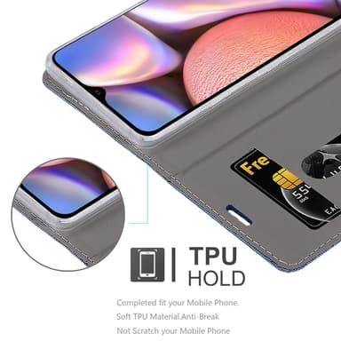 Samsung Galaxy A10s / M01s Plånboksfodral Skal (Blå)