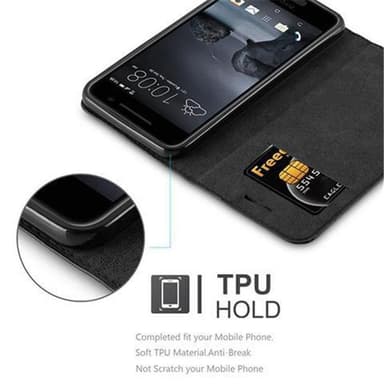 HTC ONE A9 Skal Fodral Case (Svart)