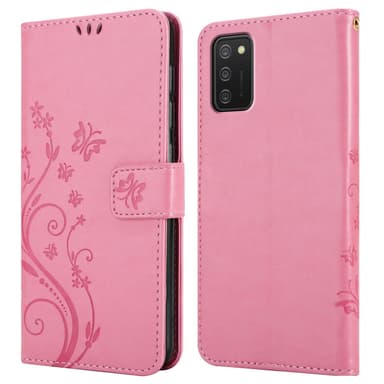 Samsung Galaxy A02s Plånboksfodral Skal (Rosa)